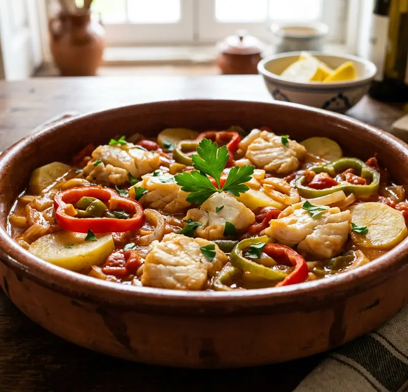 Caldeirada — portugisisk fiskegryte med torsk og potet