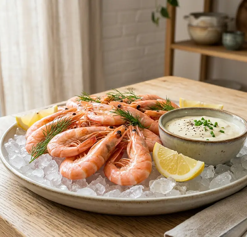 Klassiske Grønlandsreker med aioli på 10 minutter
