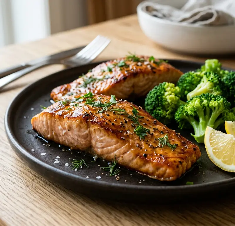 Honning-chili-glasert laks med lime