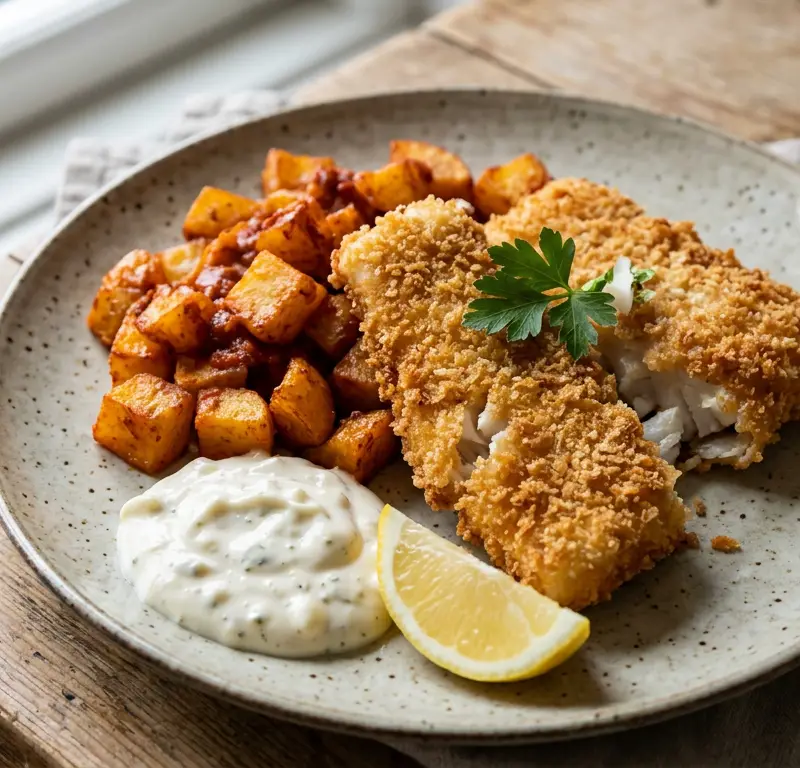 Spansk tapas med sprøbakt luksustorsk