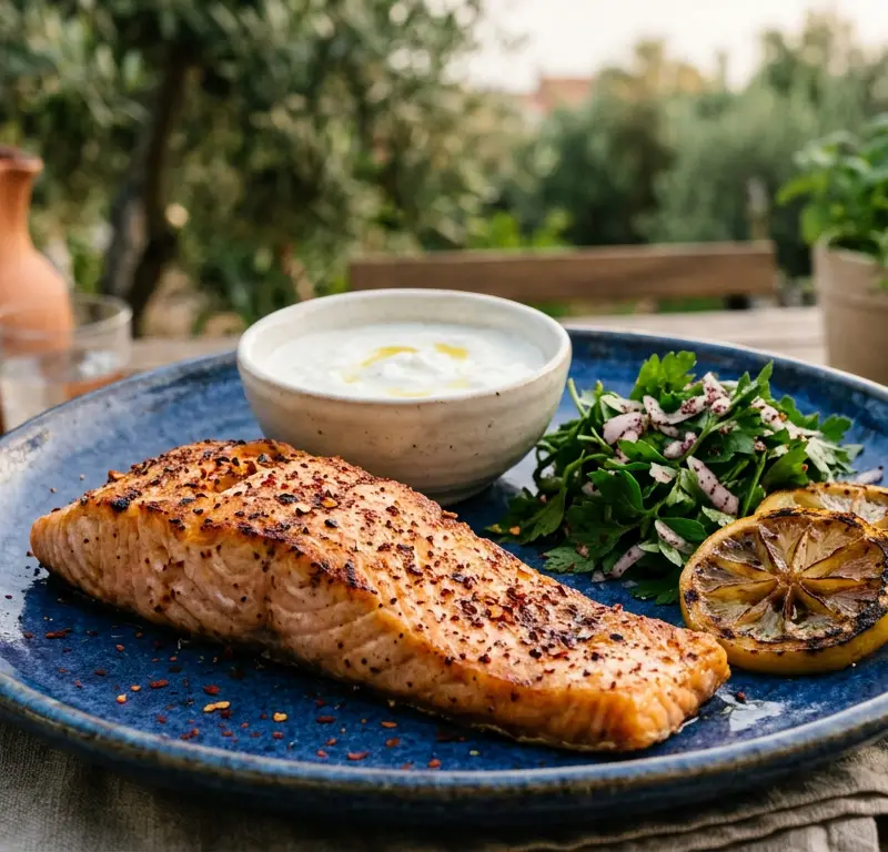Tyrkisk grillet laks med sumak (somon izgara)